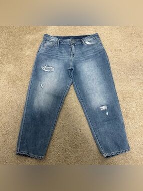 Calvin Klein Distressed‎ Boyfriend Jeans Size 12 (31 waist) VGUC